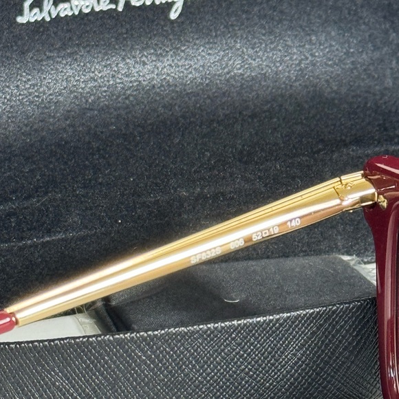 Salvatore‎ Ferragamo  Deep Burgundy Sunglasses. main image 7